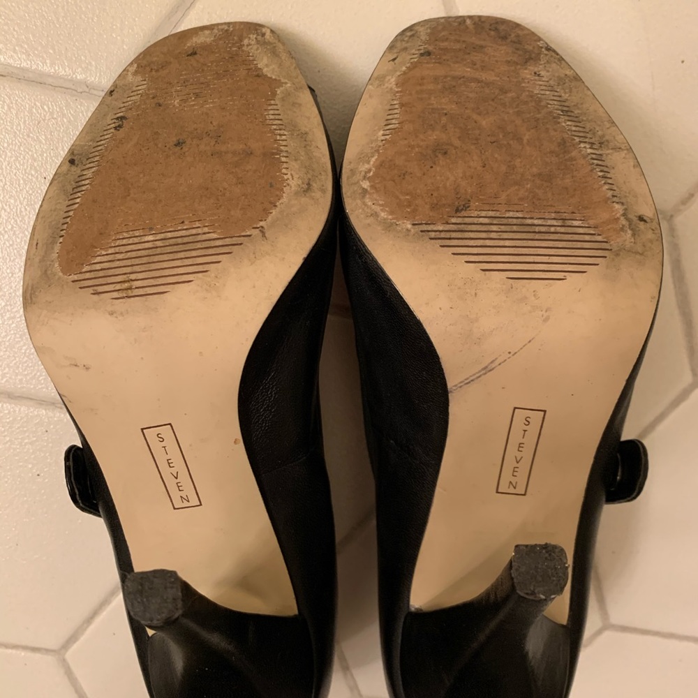 Steven By Steve Madden Black Open-Toe Booties - image 8